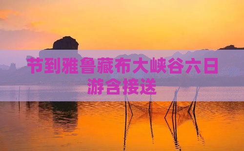 节到雅鲁藏布大峡谷六日游含接送