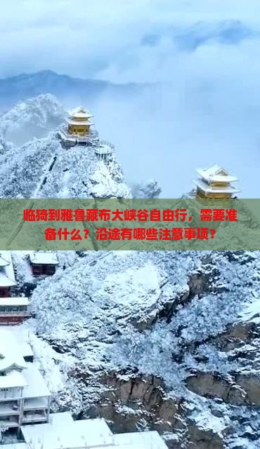 临猗到雅鲁藏布大峡谷自由行，需要准备什么？沿途有哪些注意事项？
