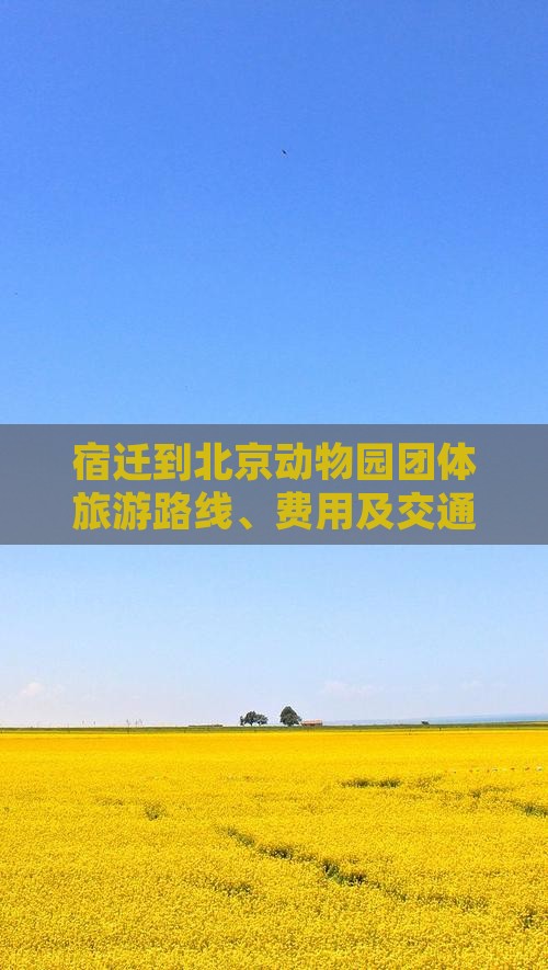 宿迁到北京动物园团体旅游路线、费用及交通