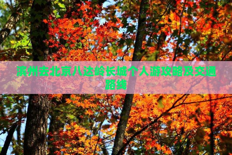 滨州去北京八达岭长城个人游攻略及交通路线 滨州去北京八达岭长城个人游攻略及交通路线