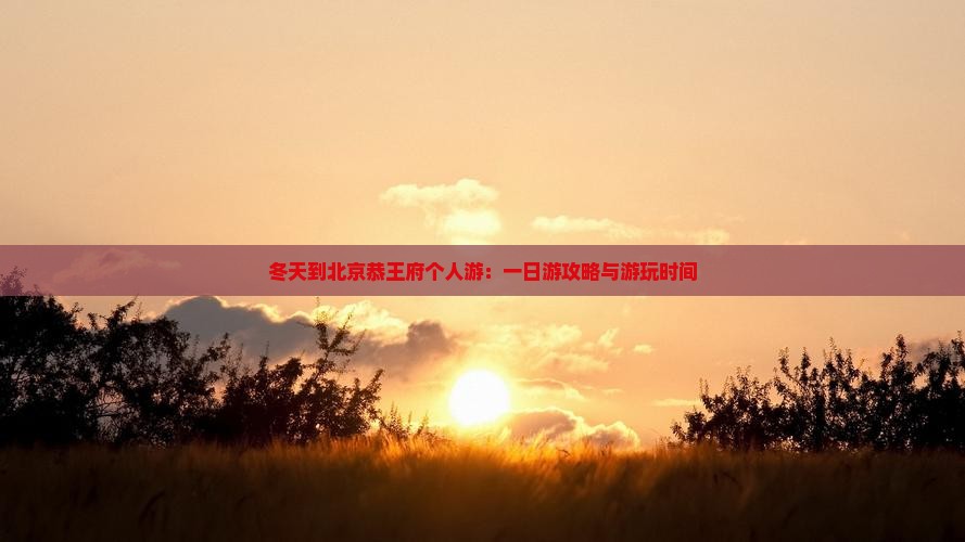冬天到北京恭王府个人游：一日游攻略与游玩时间