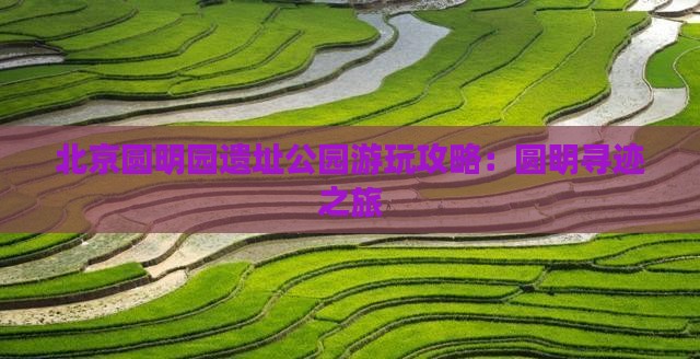 北京圆明园遗址公园游玩攻略：圆明寻迹之旅