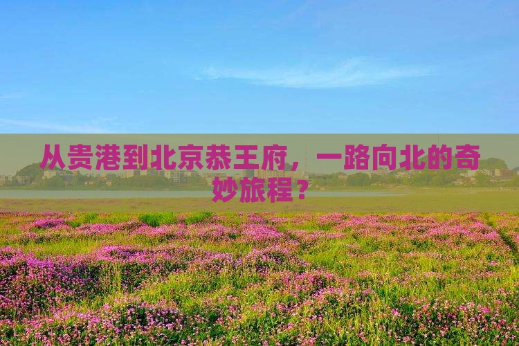 贵港去北京恭王府哪里玩