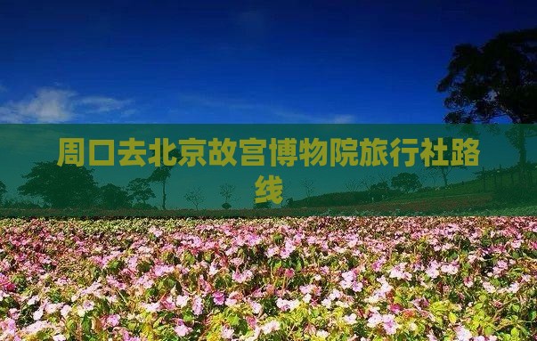 周口去北京故宫博物院旅行社路线