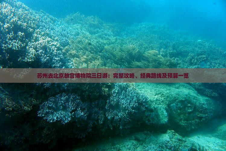 苏州去北京故宫博物院三日游：完整攻略、经典路线及预算一览