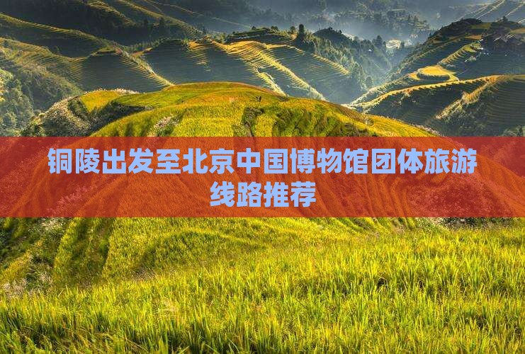 铜陵出发至北京中国博物馆团体旅游线路推荐 铜陵出发至北京中国博物馆团体旅游线路推荐