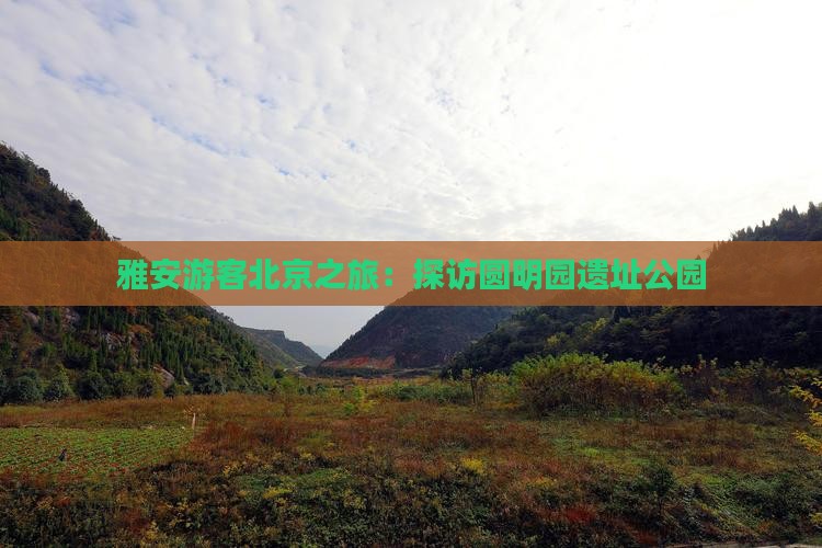 雅安游客北京之旅：探访圆明园遗址公园