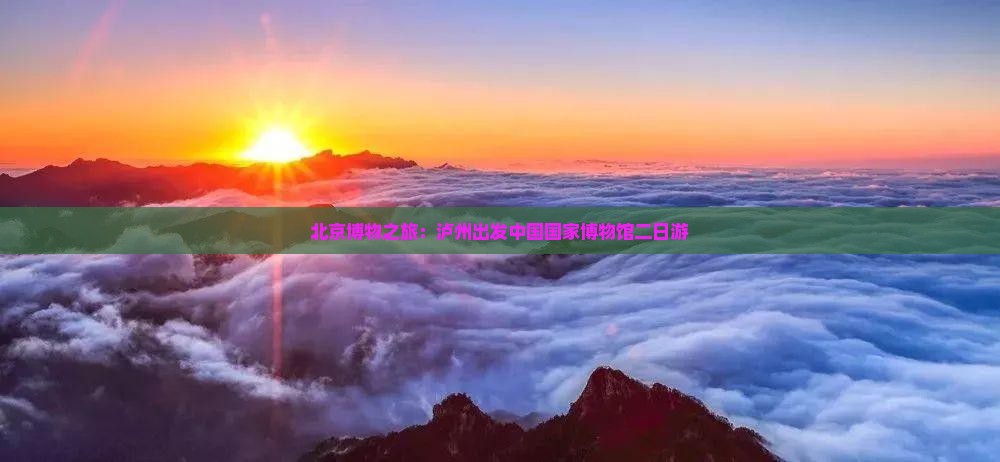 泸州去北京中国国家博物馆二日游