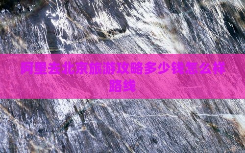 阿里去北京旅游