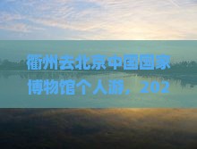衢州去北京中国国家博物馆个人游