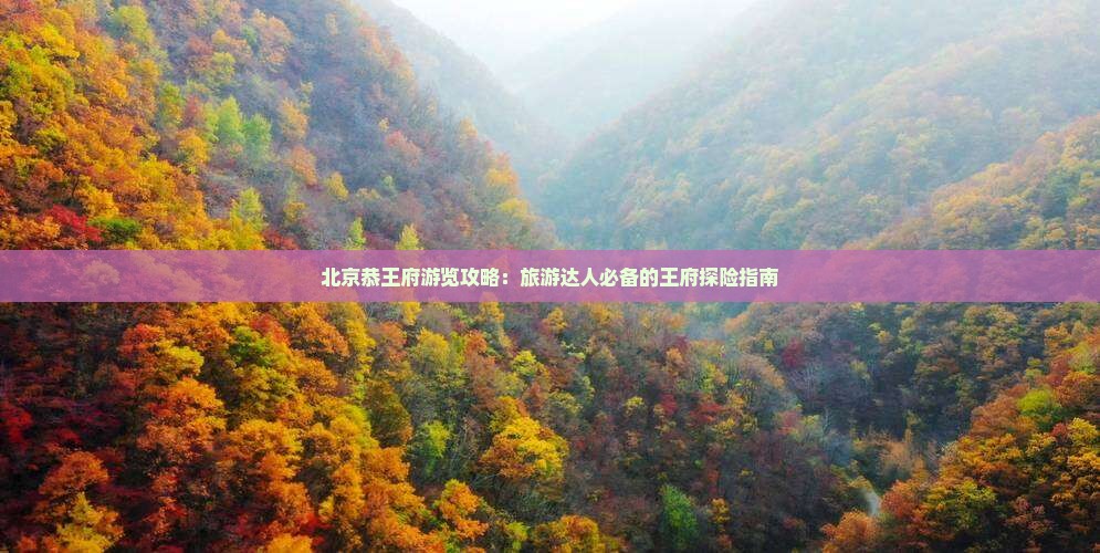 北京恭王府游览攻略：旅游达人必备的王府探险指南