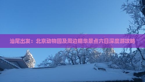 汕尾出发：北京动物园及周边精华景点六日深度游攻略