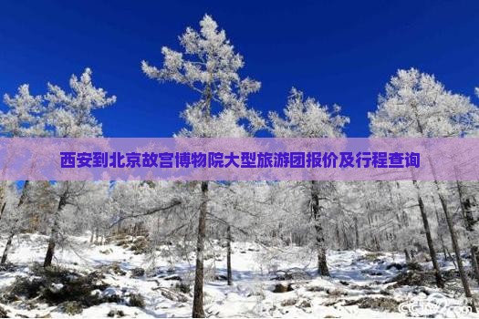 西安到北京故宫博物院大型旅游团报价及行程查询