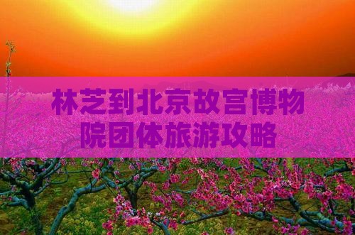 林芝到北京故宫博物院团体旅游攻略