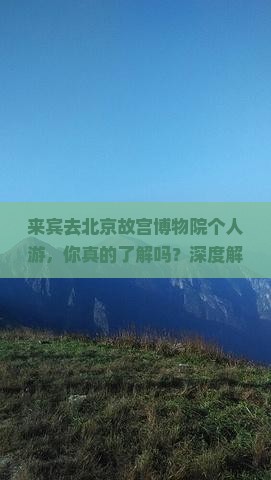 来宾去北京故宫博物院个人游