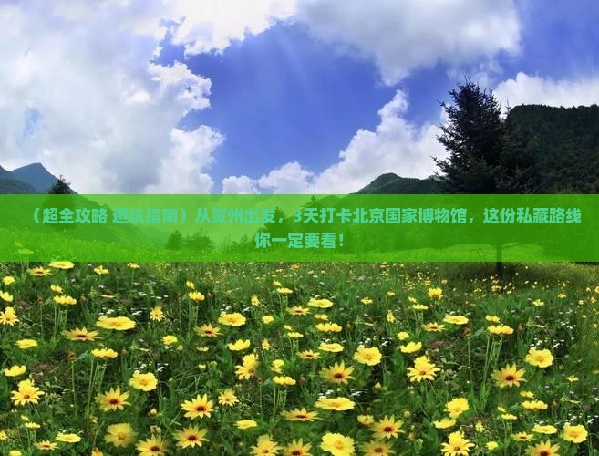 贺州到北京中国国家博物馆三日游