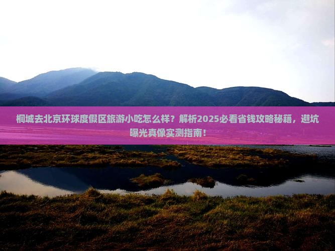 桐城去北京环球度假区旅游小吃