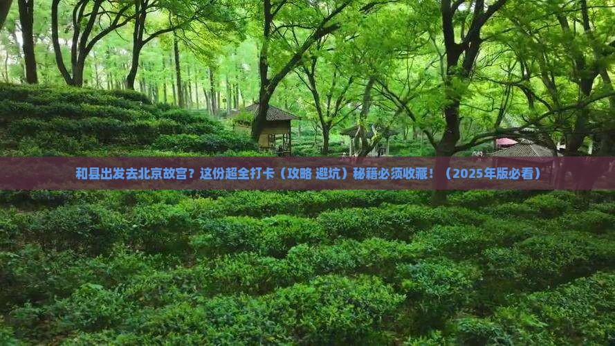 和县到北京故宫博物院必去地