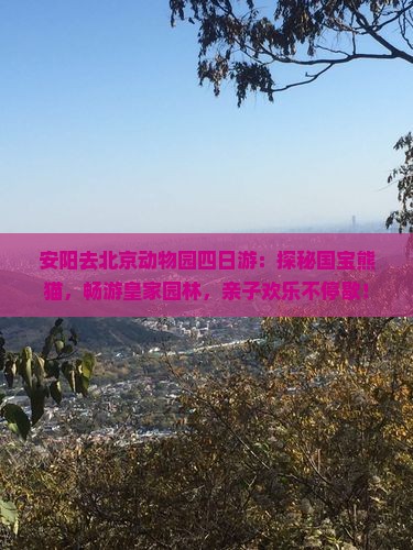 安阳去北京动物园四日游