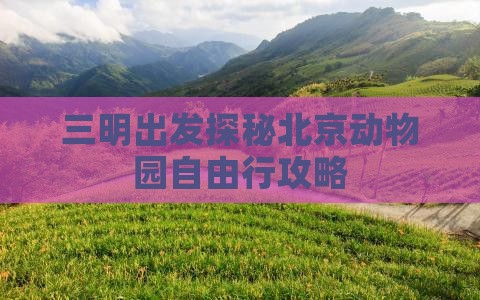 三明出发探秘北京动物园自由行攻略