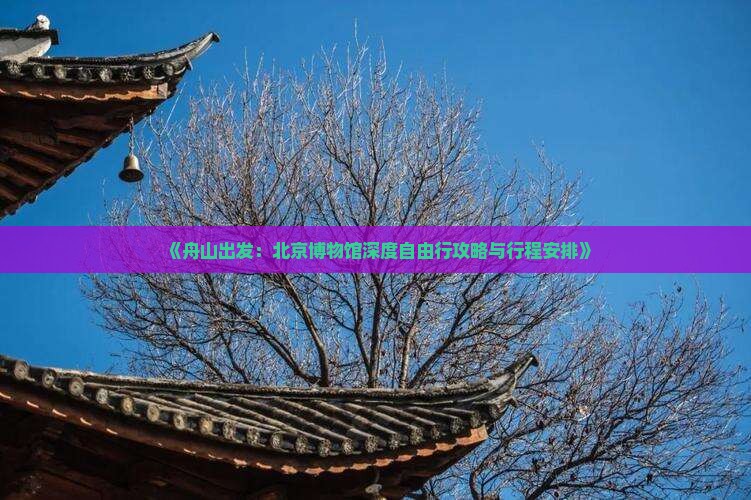 《舟山出发:北京博物馆深度自由行攻略与行程安排》 《舟山出发:北京博物馆深度自由行攻略与行程安排》