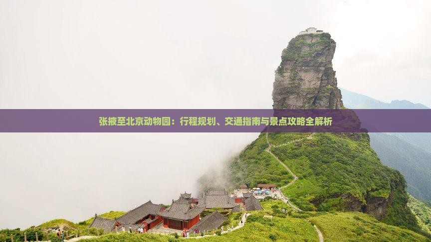 张掖至北京动物园：行程规划、交通指南与景点攻略全解析