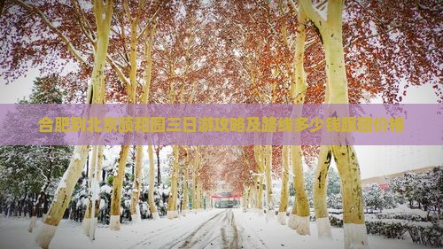合肥到北京颐和园三日游攻略及路线多少钱跟团价格