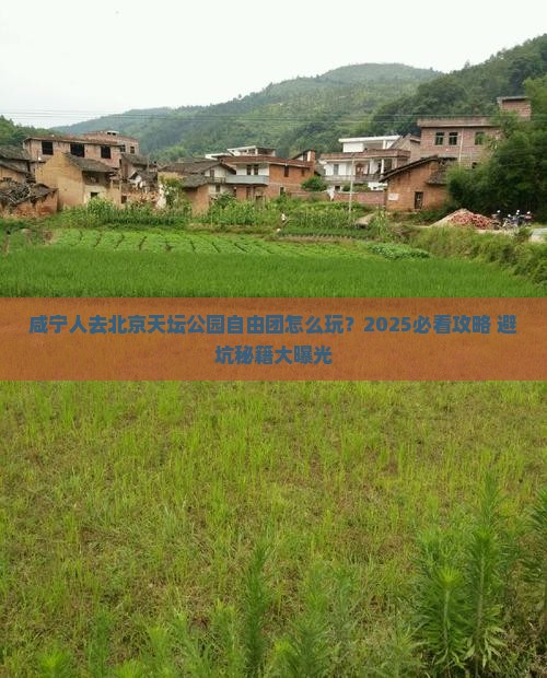 咸宁去北京天坛公园自由团