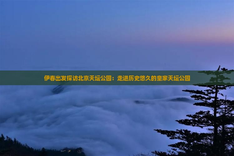 伊春出发探访北京天坛公园：走进历史悠久的皇家天坛公园