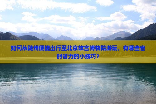 如何从随州便捷出行至北京故宫博物院游玩，有哪些省时省力的小技巧？