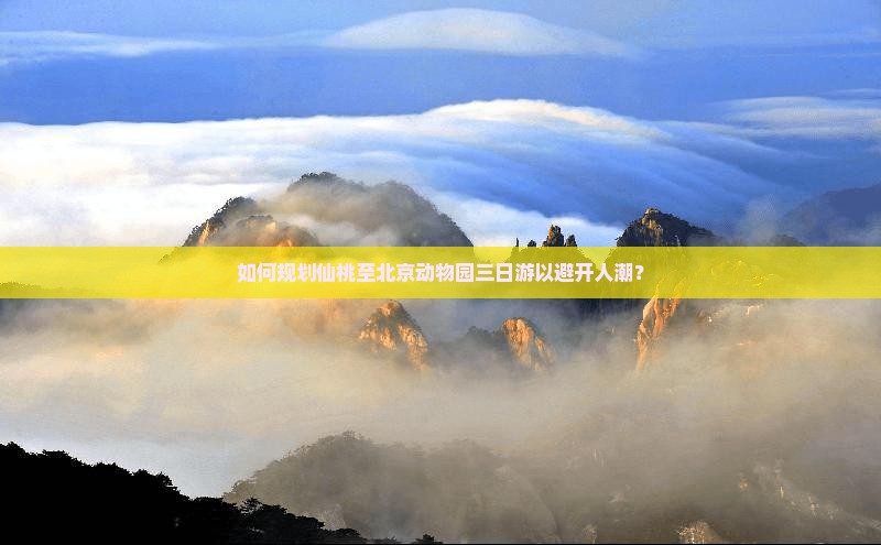 如何规划仙桃至北京动物园三日游以避开人潮？