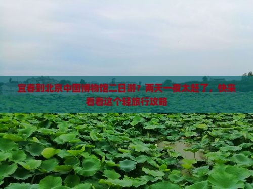 宜春到北京中国博物馆二日游？两天一夜太赶了，快来看看这个轻旅行攻略