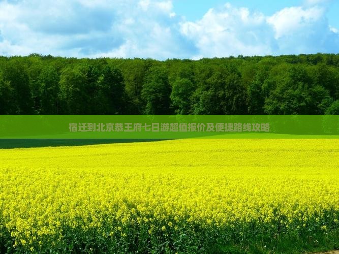 宿迁到北京恭王府七日游超值报价及便捷路线攻略