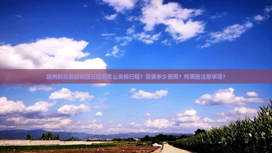 赣州到北京动物园三日游怎么安排行程？需要多少费用？有哪些注意事项？