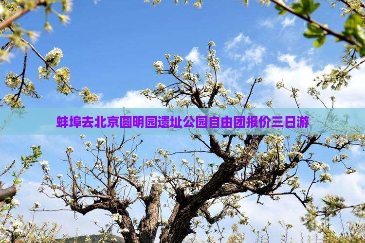蚌埠去北京圆明园遗址公园自由团报价三日游