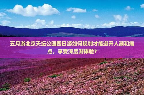 五月游北京天坛公园四日游如何规划才能避开人潮和痛点，享受深度游体验？