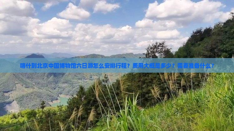 喀什到北京中国博物馆六日游怎么安排行程？费用大概是多少？需要准备什么？