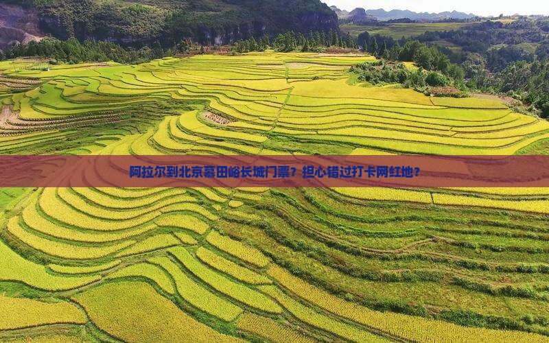 阿拉尔到北京慕田峪长城门票？担心错过打卡网红地？