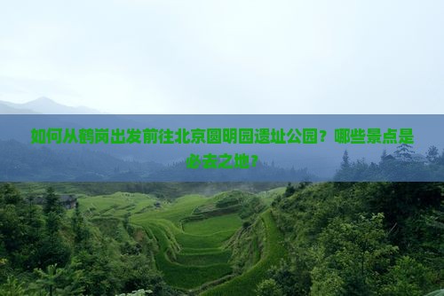 如何从鹤岗出发前往北京圆明园遗址公园？哪些景点是必去之地？