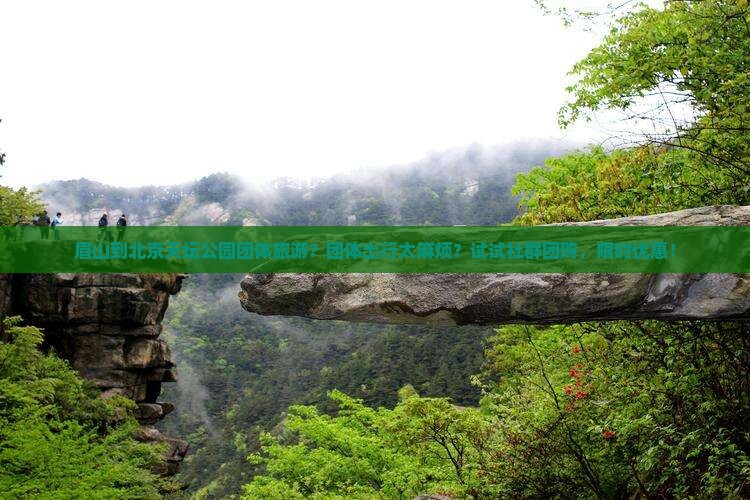 眉山到北京天坛公园团体旅游？团体出行太麻烦？试试社群团购，限时优惠！