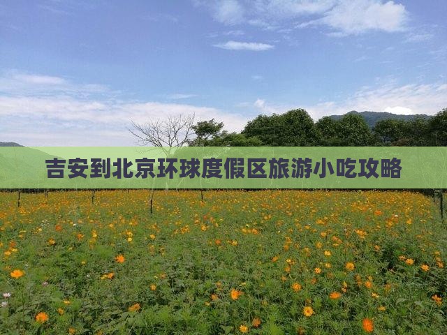 吉安到北京环球度假区旅游小吃攻略