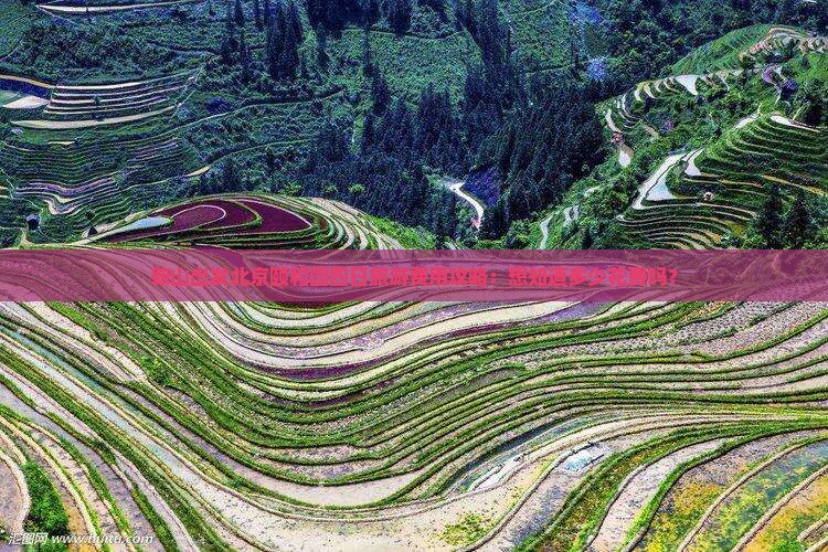 鞍山出发北京颐和园四日旅游费用攻略：想知道多少花费吗？