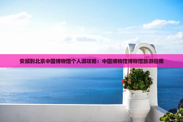 安顺到北京中国国家博物馆个人游
