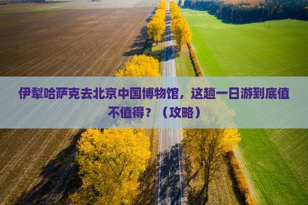 伊犁哈萨克去北京中国国家博物馆一日游