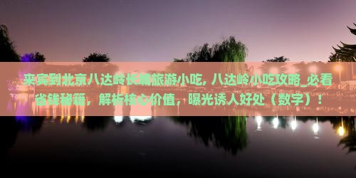 来宾到北京八达岭长城旅游小吃
