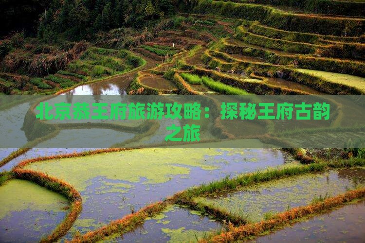 北京恭王府旅游攻略：探秘王府古韵之旅