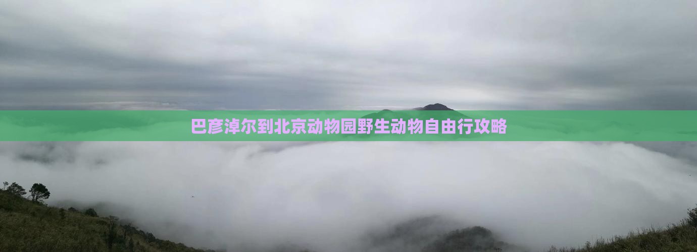 巴彦淖尔到北京动物园野生动物自由行攻略