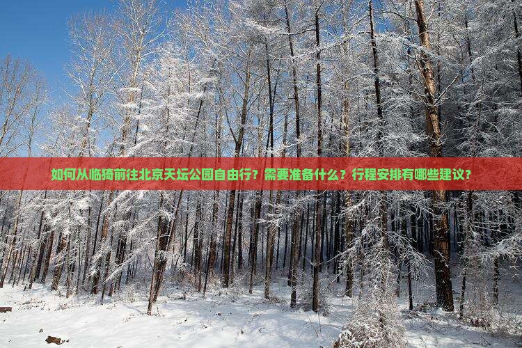 如何从临猗前往北京天坛公园自由行？需要准备什么？行程安排有哪些建议？