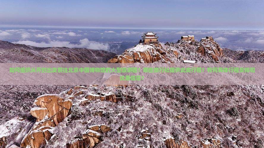 如何组织从开封出发前往北京中国博物馆的大型旅游团？哪些旅行社提供此类行程？有何具体行程安排和优惠信息？