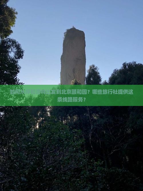 如何从呼和浩特出发到北京颐和园？哪些旅行社提供这条线路服务？